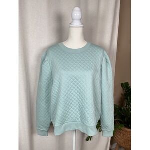 Walter Hagen Clubhouse Pullover Crewneck Quilted Sweatshirt‎ Womens XL